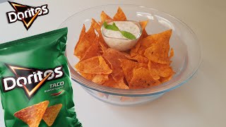 DORITOS CHIPS RECIPE 💯💯 How to Make DORITOS Chips and Dip Sauce at Home 👀 [upl. by Moncear]