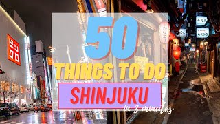 50 Things To Do in Shinjuku in 3 minutes  Hidden Gems [upl. by Chellman]