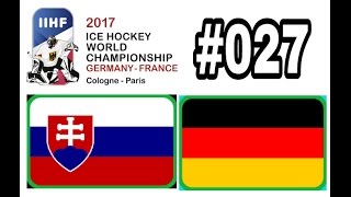 Eishockey WM 2017 027 Slowakei VS Deutschland  Lets Play NHL17 PS4 [upl. by Robinette]