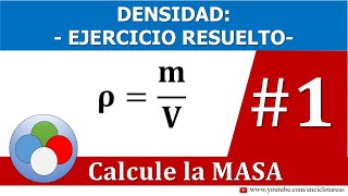 DENSIDAD  CALCULAR LA MASA [upl. by Acireh]