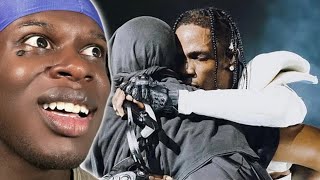 Travis Scott Brings Out Kanye West LIVE At Circus Maximus ITALY REACTION travisscott [upl. by Okika]