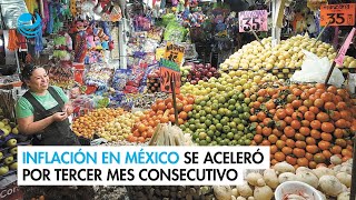 Inflación en México comenzó el 2024 acelerándose por tercer mes consecutivo [upl. by Tiena597]