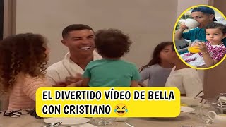 El divertido vídeo de Bella hija de Cristiano y Georgina aprendiendo los nombres de la familia 😂 [upl. by Georgetta]