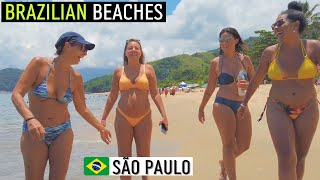 🇧🇷 Praia Brasileira  Litoral Norte de São Paulo Brazil Summer 2023【4K UHD】 [upl. by Siravaj]