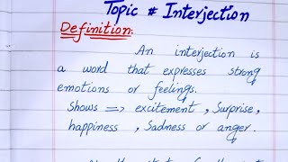 Interjection  Concepts of Interjection with examples  English grammar [upl. by Haramat]