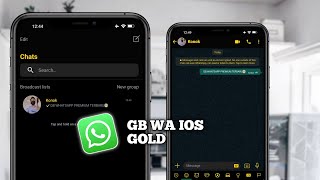 UPDATE ❗ GB WHATSAPP TEMA IPHONE GOLD EDITION [upl. by Rehpotsirk]