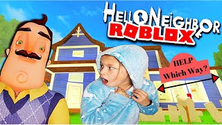 Where is Hello Neighbor SO SCARY Roblox Hello Neighbor [upl. by Eatnuhs685]