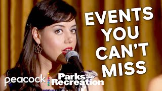 all the UNMISSABLE EVENTS in parks  Parks And Recreation [upl. by Trefler304]