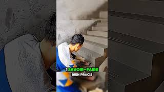 Voici Comment Sont Réalisés Des Escaliers En Béton béton escalier fabrication batiment [upl. by Nosro]