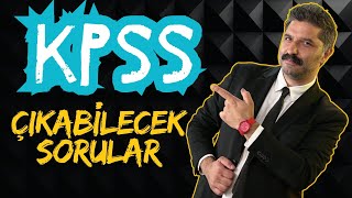 KPSS  Çıkabilecek Sorular  Rüştü Hoca [upl. by Ayat]