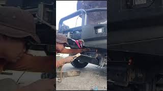 REPAIR BEMPER BULL BAR TOYOTA HI LUX karoseri toyotahilux [upl. by Close]