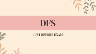 BFS and DFS in data structure HOW to solve DFS easily in exam [upl. by Lovich]