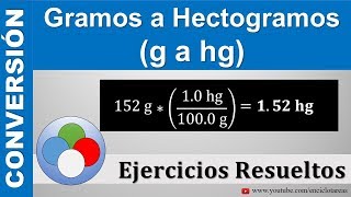 Gramos a Hectogramos g a hg [upl. by Durrell]