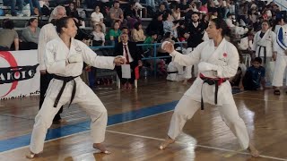 Julieta Villarino vs Ayelen Balista  FINAL kumite femenino mayores  Nacional Rio Negro 2024 [upl. by Edahs]