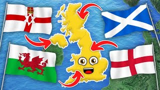 Geography of the United Kingdom  N Ireland Scotland England amp Wales  Countries of the World [upl. by Eissoj]