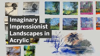 Course Preview  Imaginary Impressionist Landscape in Acrylic Jonathan Newey [upl. by Merc]