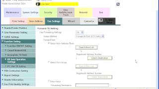 Konica Fax Forward To Email or Folder [upl. by Sabino]