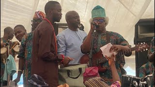 TOLU OBEY ON STAGE AT LATE HON AKINWALIRE AKINDOLANI AND MRS FEHINTOLA AKINWALIRE BURIAL [upl. by Nairoc]