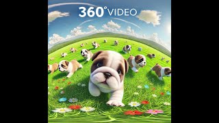 10 Minuten im 360° WelpenPferch  Asgards Pride Bulldogs  Full HD [upl. by Gipson]