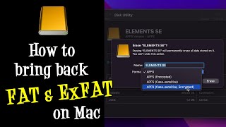 How to format USB Drive FAT or ExFAT on Mac 2024 Reveal Hidden Settings [upl. by Adamsun]