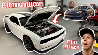 I Body Swapped My Tesla Plaid With a HELLCAT [upl. by Nivak]