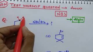 Test yourself solution to trick for NBS  N Bromosuccinimide  AlkenesHydrocarbon chapter [upl. by Ethbinium]