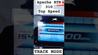 Apache RTR 310 Top speed test in Track mode apache rtr310 [upl. by Yorztif]