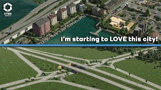 Building a Diverging Diamond Interchange amp City Expansion  Cities Skylines 2  Florida [upl. by Eiramik]