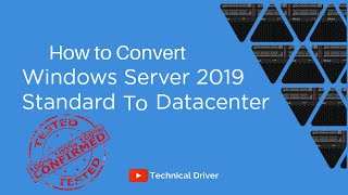 How to Convert Windows Server 20192016 Standard to DatacenterChange STANDARD Version to DATACENTER [upl. by Barclay942]