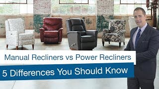 Manual Recliners vs Power Recliners 5 Differences You Should Know [upl. by Eenattirb]