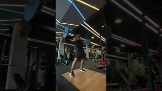 Power clean warm up discus throw gym training shortvideo discusthrow trackandfield throwers [upl. by Yror]