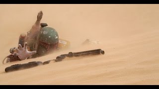 Luke force pushes Boba into Sarlacc pit Battlefront [upl. by Malka]