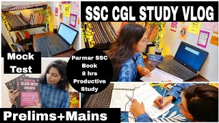 SSC CGL Study Vlog My Daily Routine For Prelims  Mains Preparation  Maths Mock Test Strategy 🔥📚 [upl. by Elletsyrk648]