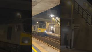 DC Rail Class 60 BEN NEVIS Blasts through Dawlish Station with Horns  Bristol east Totnes 60029 [upl. by Atnuahsal]