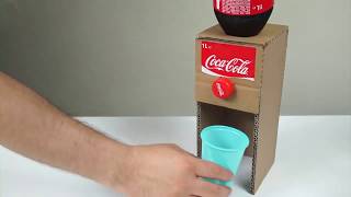 Lets get acquainted with this TUTORIAL  How to make a Coca Cola dispenser out of cardboard [upl. by Ajet791]