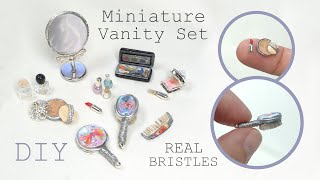 DIY Easy MINIATURE Vanity Kit  Set ACCESSORIES  Dolls house Vanity Table Set diyvanityaccessories [upl. by Yetty]