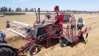 Case ih Axial flow 9250 and old McCormick Deering Harvester [upl. by Uphemia756]