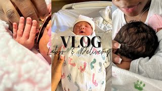 OUR LABOR amp DELIVERY VLOG   38 weeks  positive birth [upl. by Ahsetan]