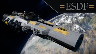 ESDF Yamato Class Battleship F2  Space Engineers Ship Review [upl. by Rebbecca]