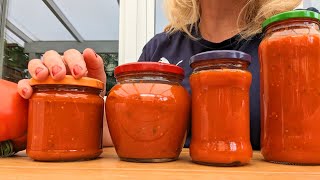 Tomatensauce wie in Italien ❤️ auch für den Winter einkochen Leckere Tomatensauce Rezept [upl. by Notsrik]