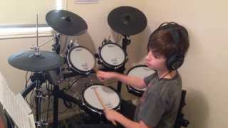 Gorillaz  Feel Good Inc Drum Cover by 11 Year Old Drummer [upl. by Antebi]