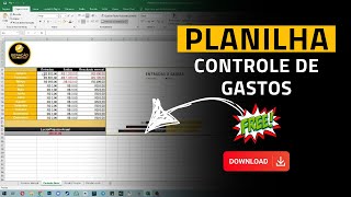 PLANILHA DE CONTROLE DE GASTOS  GRATUITA POR TEMPO LIMITADO [upl. by Eki]