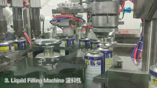 AILE Automatic Aerosol Liquid Filling Machine With Sealing Crimping Function [upl. by Aretse]