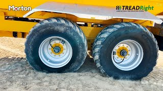 NC 20 Ton Dump Trailer equipped with the TreadRight CTIS Agricultural Tire Inflation System  PTG [upl. by Marienthal310]