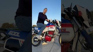 Plus de batterie  Pas de problème 💥 honda xl600lm vintagebike kickstarter [upl. by Zerep]