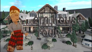 Winter Mansion  Bloxburg Tour [upl. by Annawt]