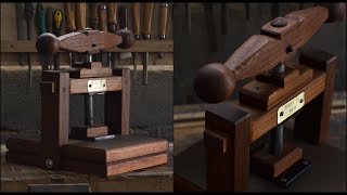 PRENSA CASERA de MADERA  DIY PRINTING PRESS [upl. by Aluap]