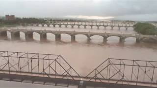 Drones eye view of Susquehanna River as it reaches flood stage [upl. by Roldan39]