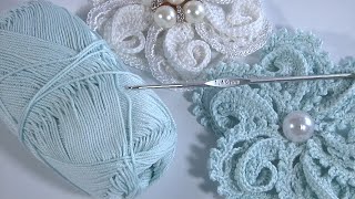 Crochet Stunning Unusual Flower How to Crochet 3D FlowerCrochet Flower PatternAuthors Design [upl. by Anahsal848]