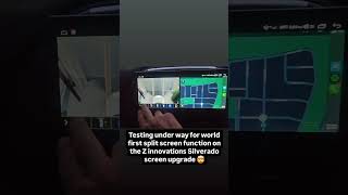 Z INNOVATIONS SILVERADOSIERRA 2019 PLUS SCREEN UPGRADE SPLIT SCREEN CARPLAY ANDROID AUTO [upl. by Sello]